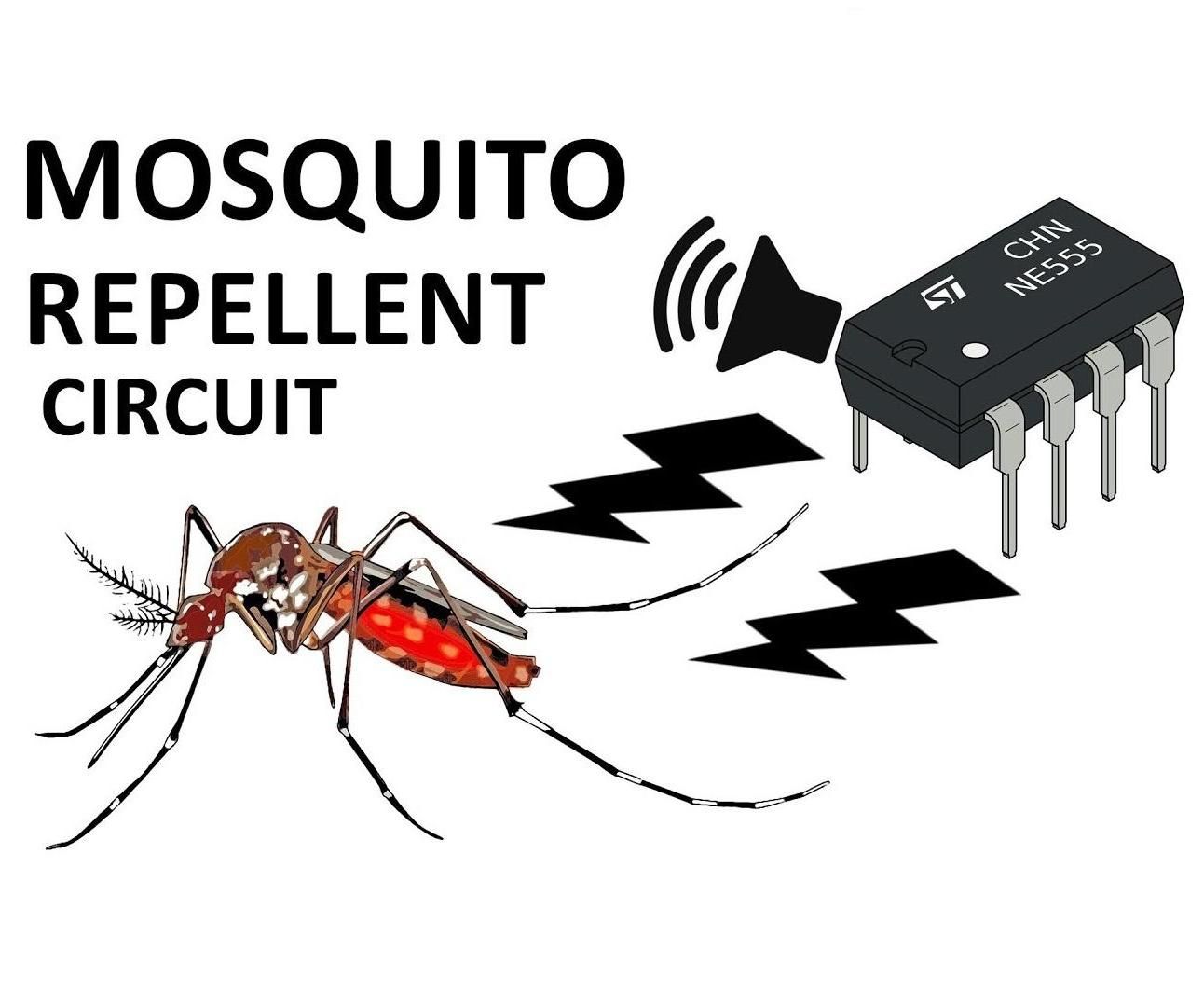 Mosquito Repellent Circuit Using 555 Timer