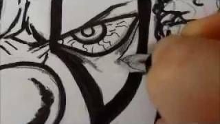 How to Draw a Demonic Clown Face