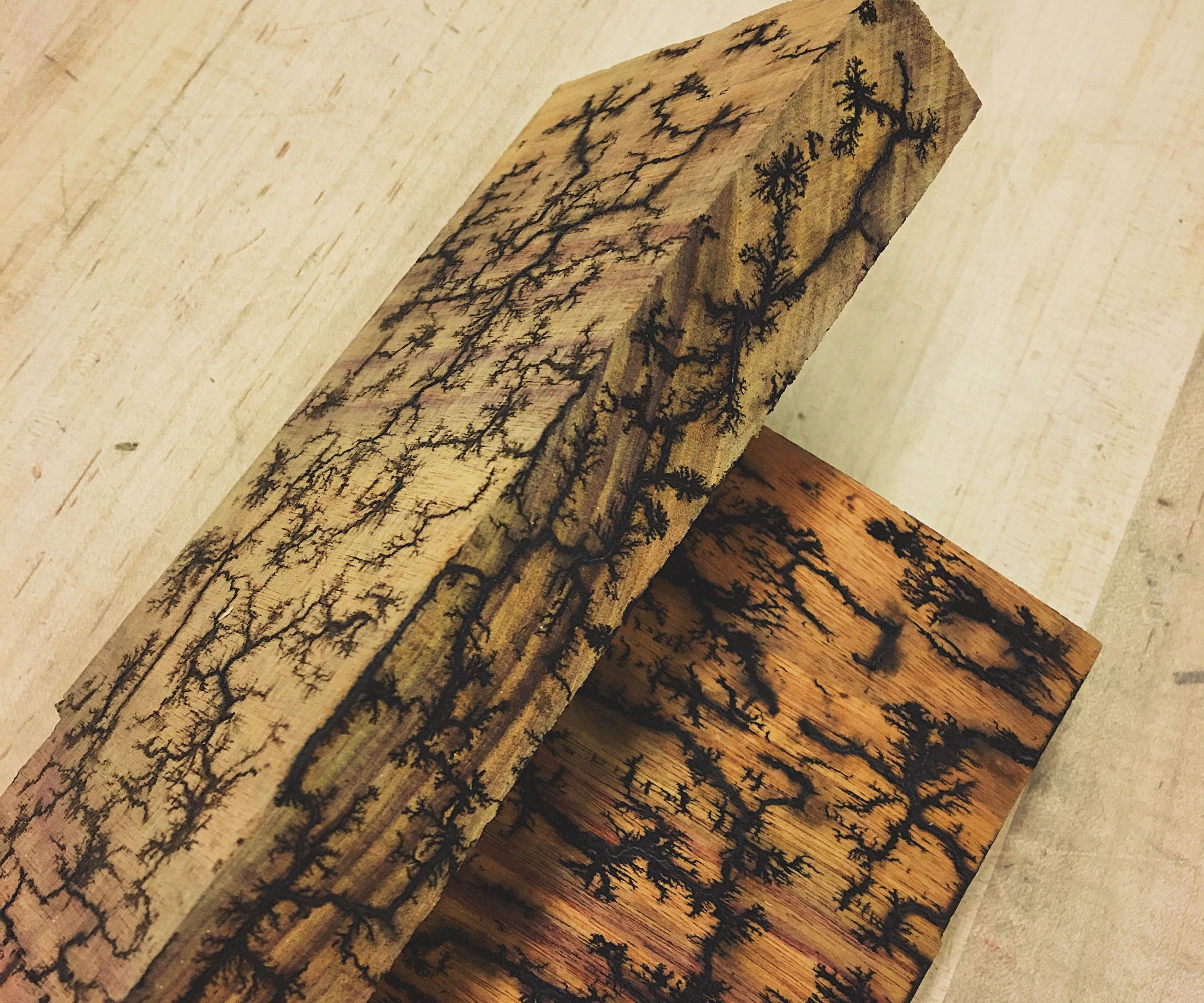 Wood Burning Lichtenberg Figures