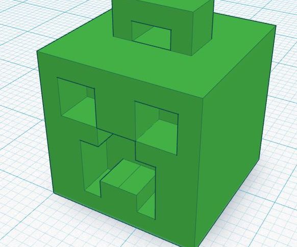 3d printable creeper ornament