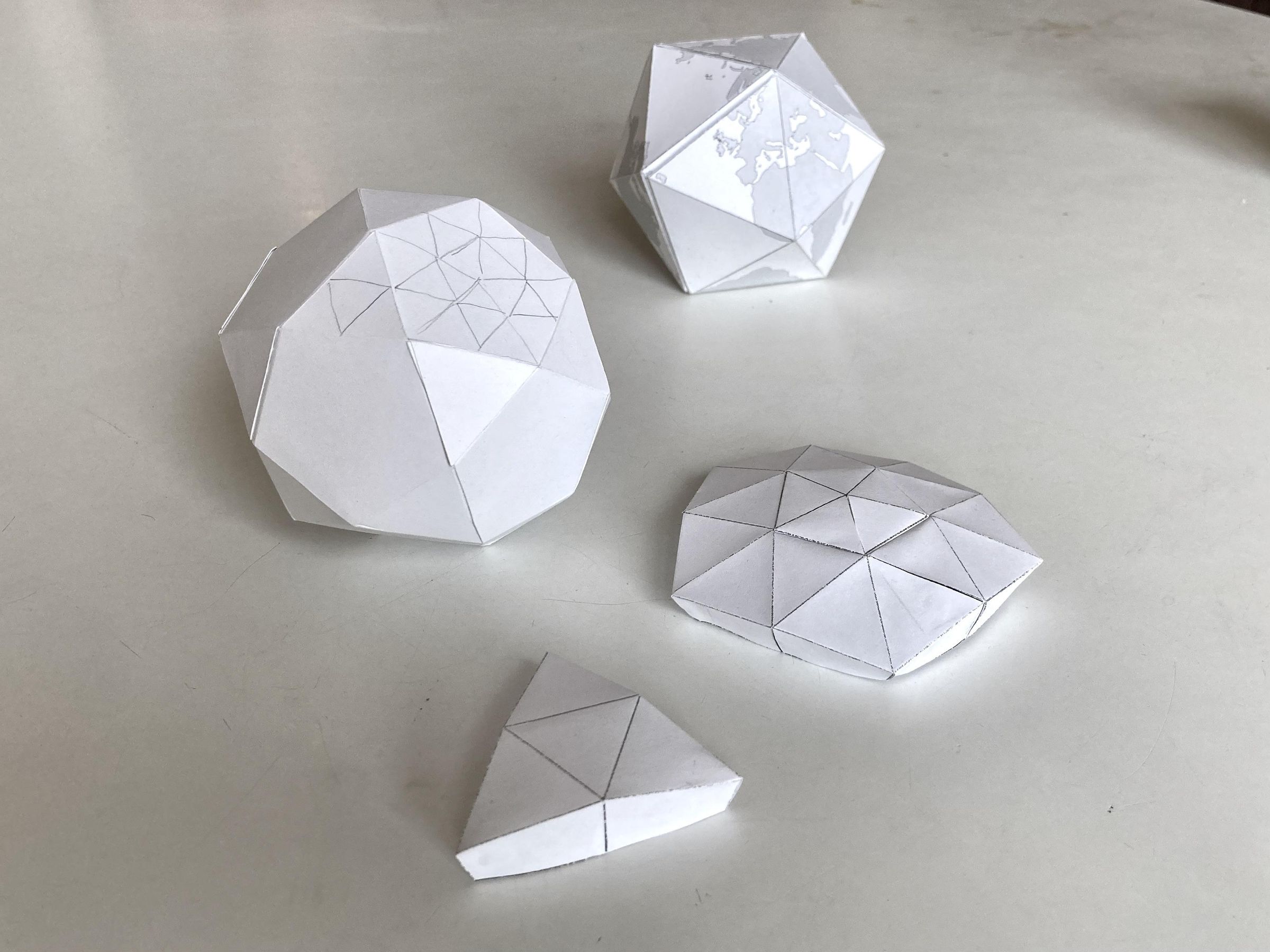 Paper Sphere Triangle Pattern How To Make A 3d Sphere Shape Out Of Paper