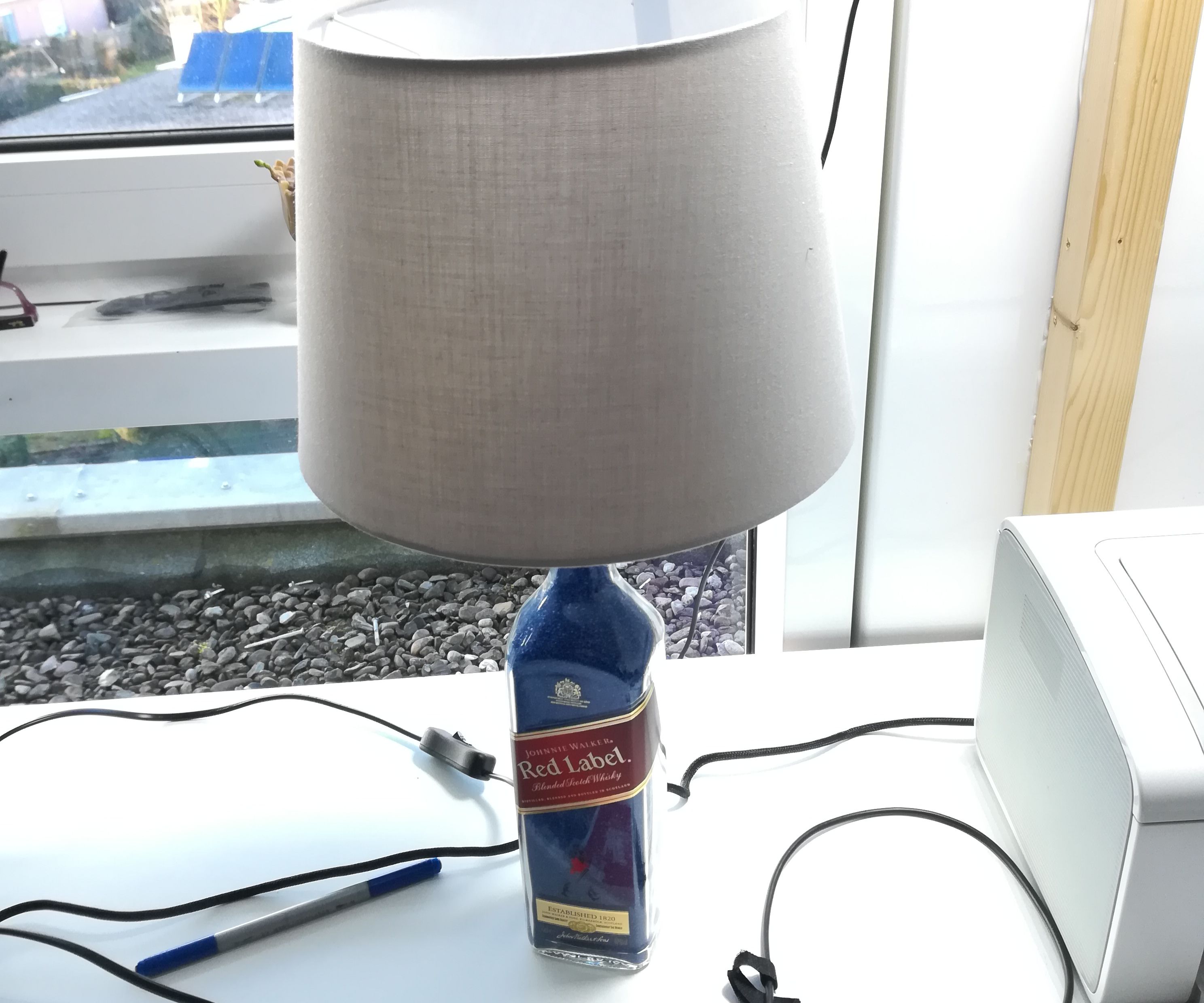 Upcycling: Liquor Bottle to Table Lamp