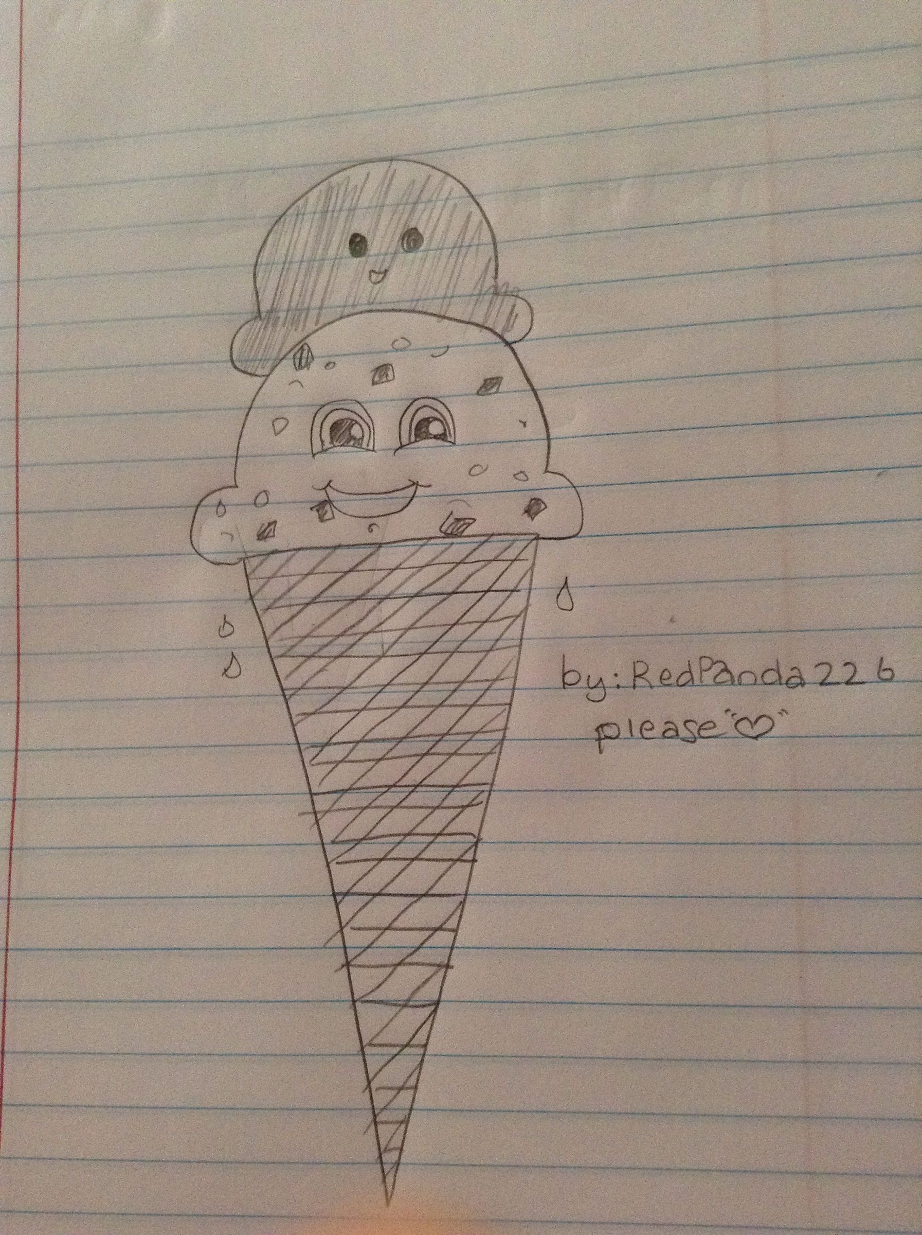 How to Doodle a Cute Icecream Cone