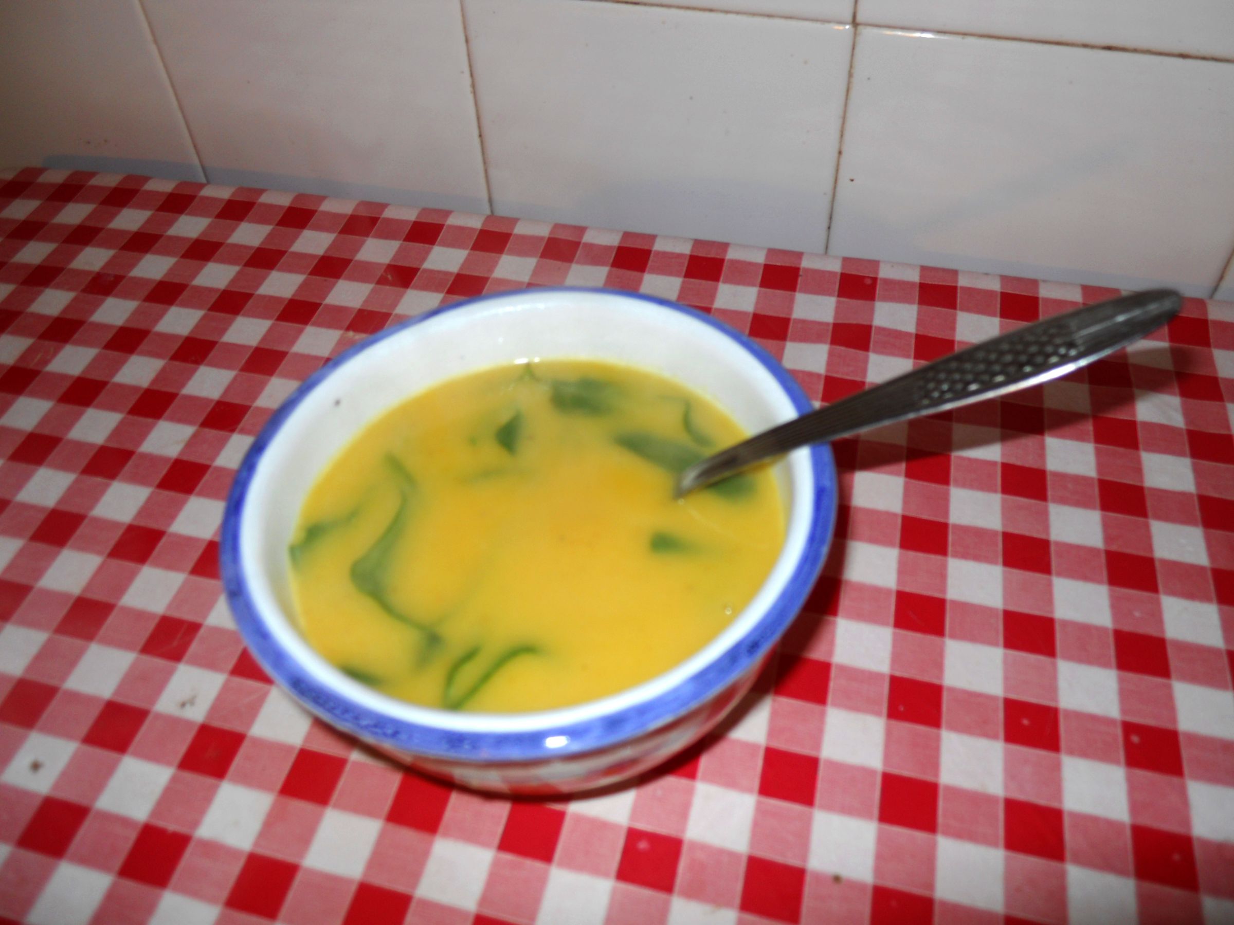 Carrot Cream With Spinach