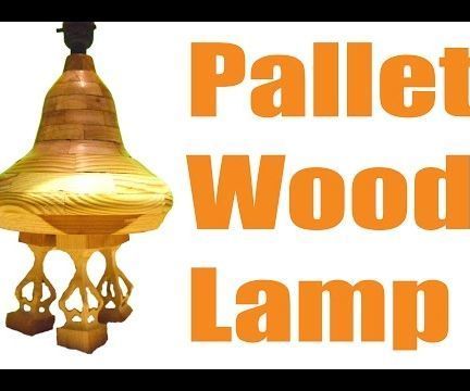 Turned Pallet Wood Lamp