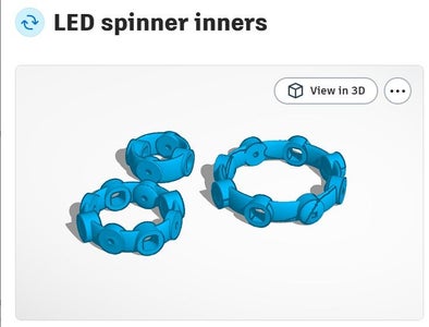 Nesting LED Spinners