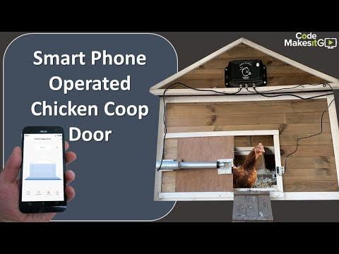 Smart Phone Operated Chicken Coop Door 🐔