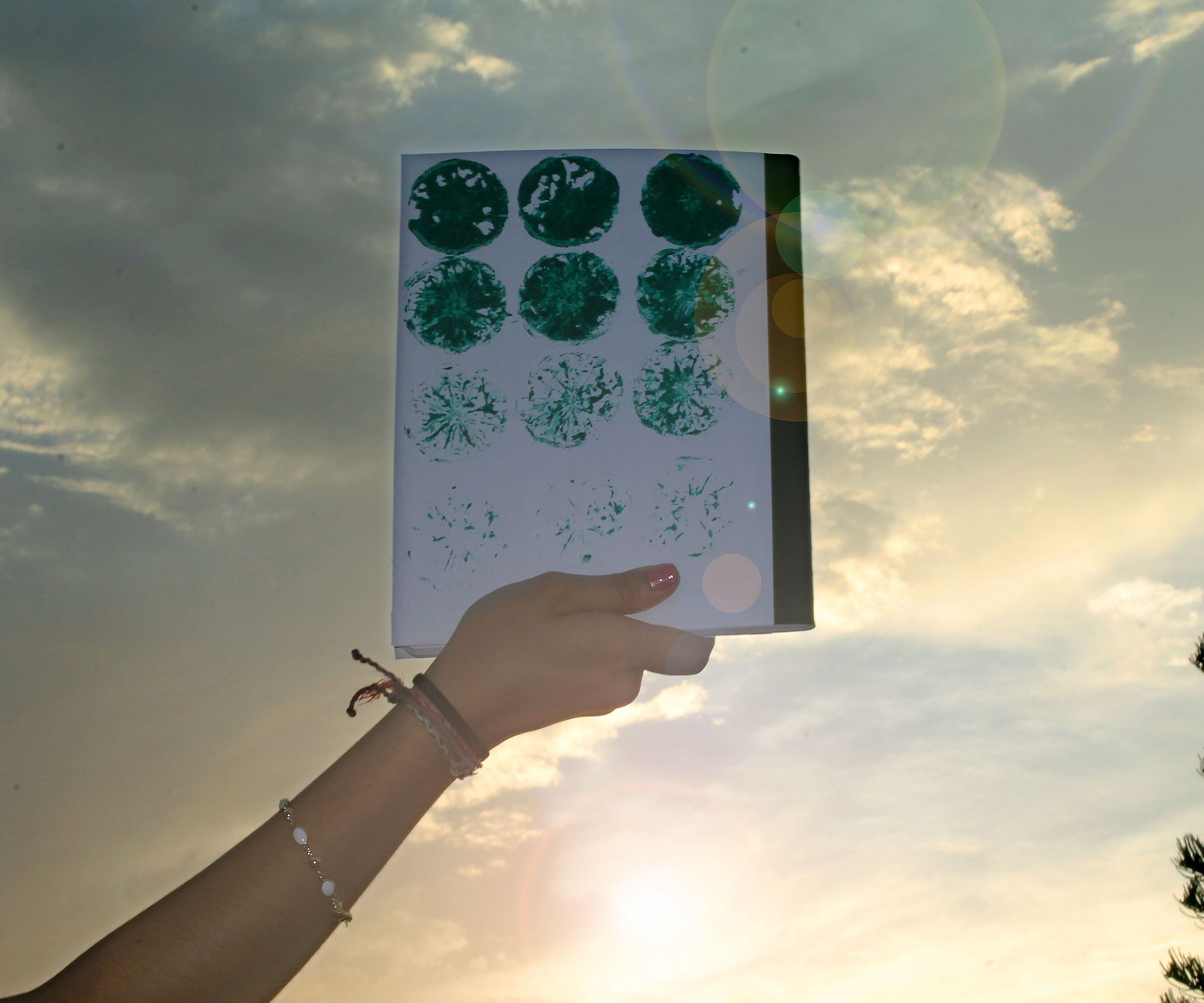 Fun Notebook Cover With Abstract Lemon Art!