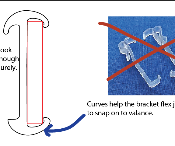 A Better Valance Clip for Wood Blinds