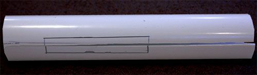 Prepare PVC for Cutting the Grooves in Which the Launch Pad Moves