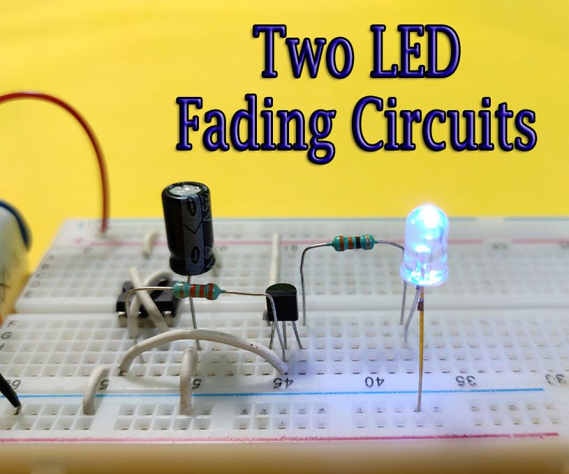 Two LED Fading Circuits|| 555 IC or Transistor