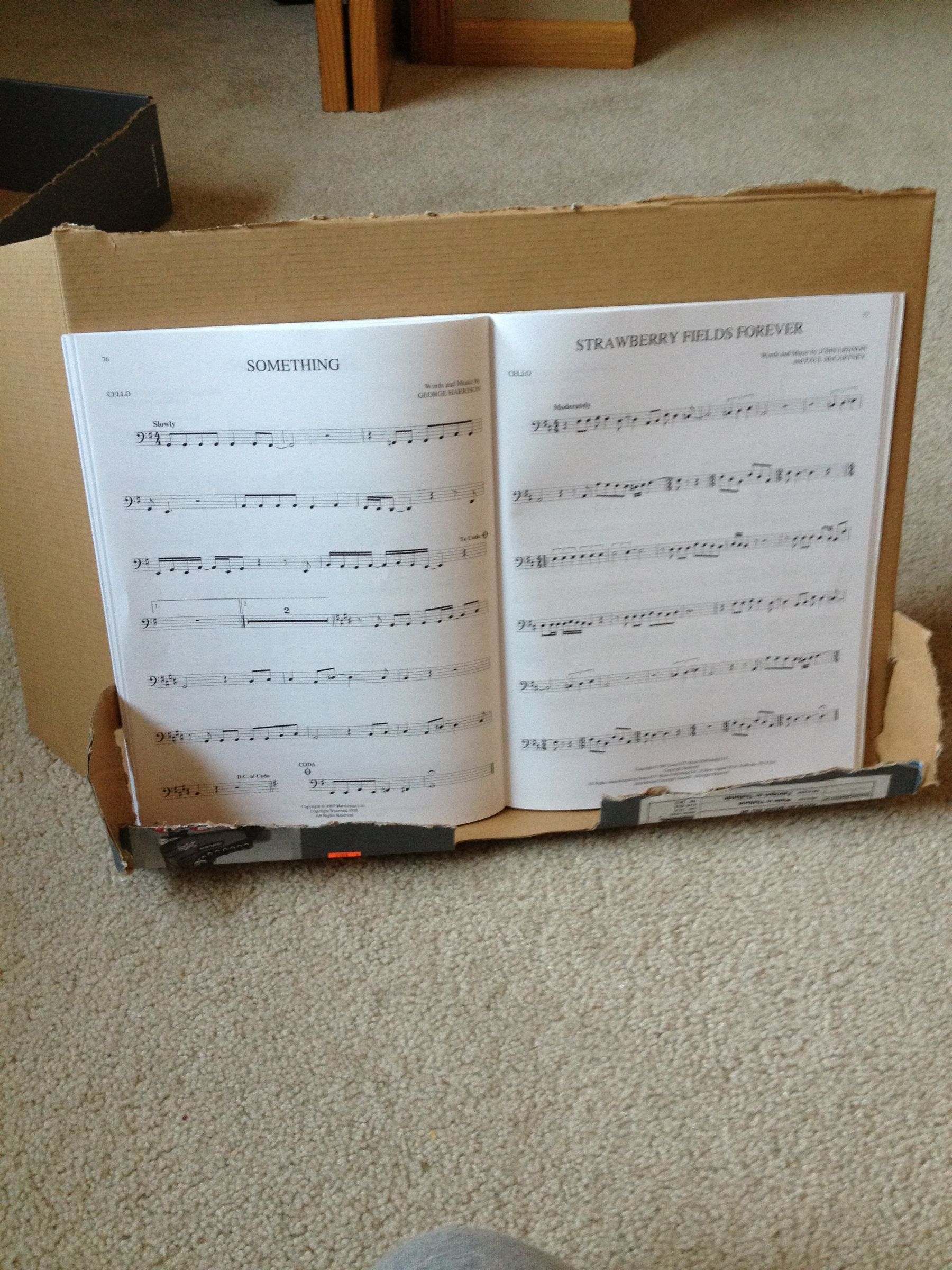 Table Top Cardboard Music Stand 9 Steps Instructables