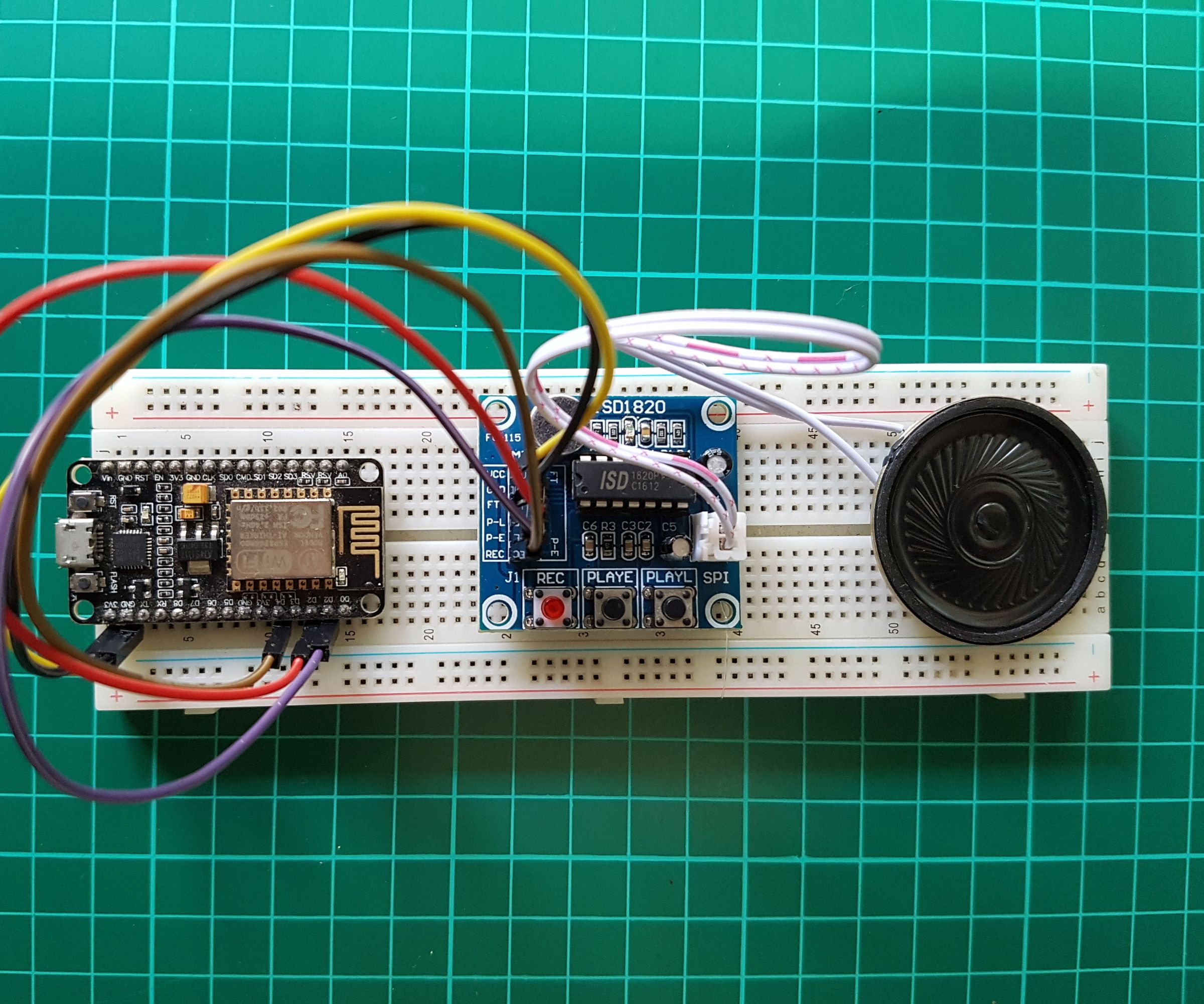 NodeMcu Speak With ISD1820 Module