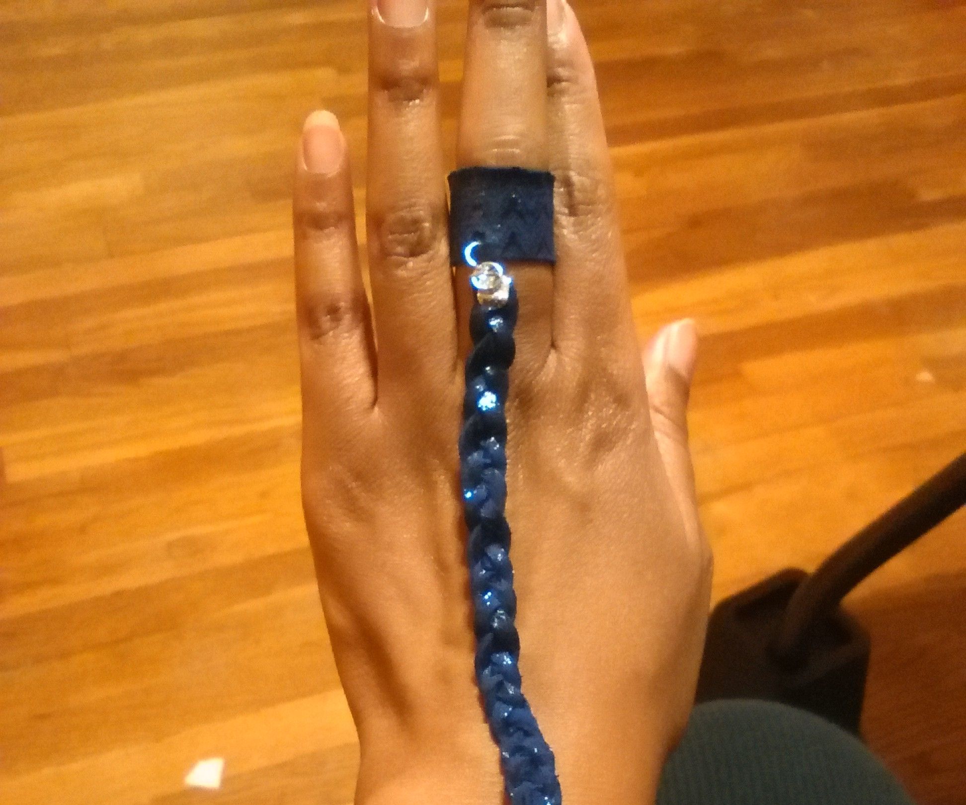 Leather Bracelet & Ring Combo "Slave Bracelet"
