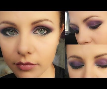 Clubbing Purple Eye Makeup Look