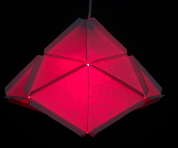 Modular Geometric Paper Lamps, 5 Designs