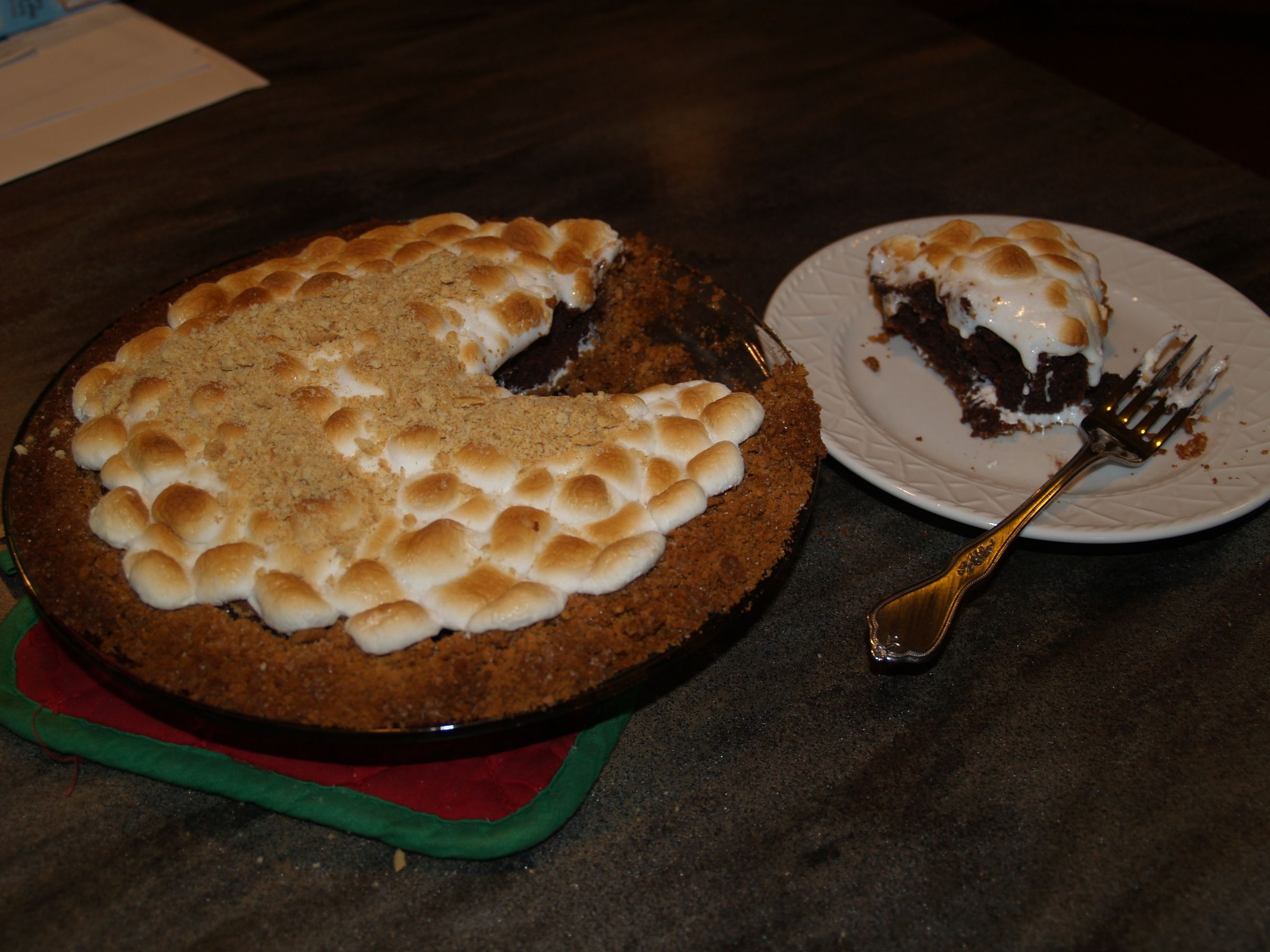 S'more Brownie Pie!