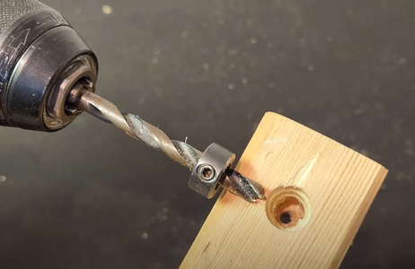 Drilling Hole for the Push Button
