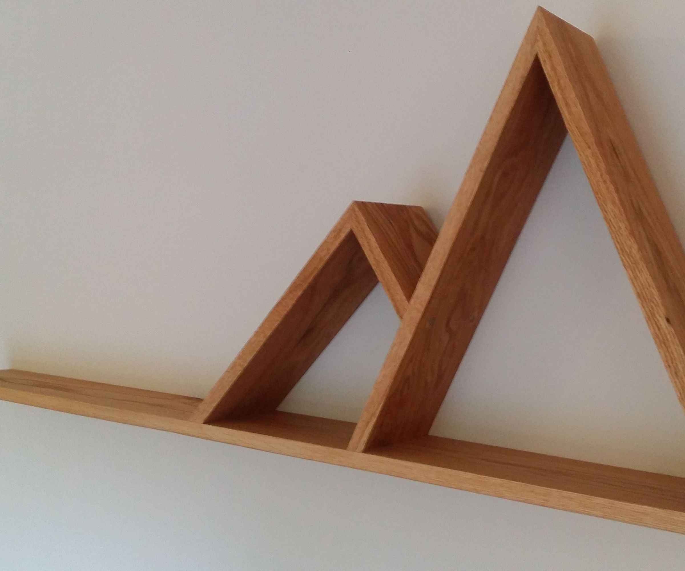 Floating Shelf With Mountains