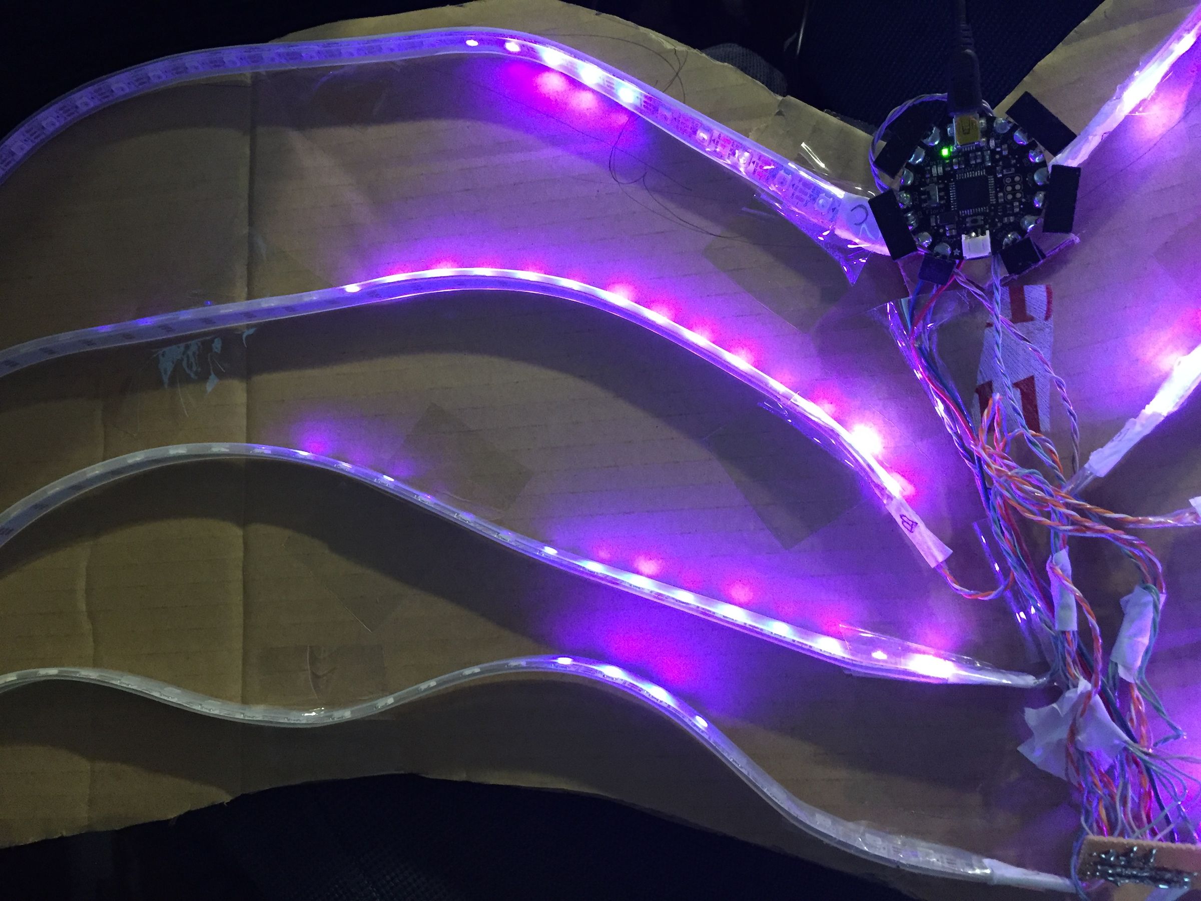 Neopixel Light Up Fire and Ice Wings 4 Steps (with Pictures