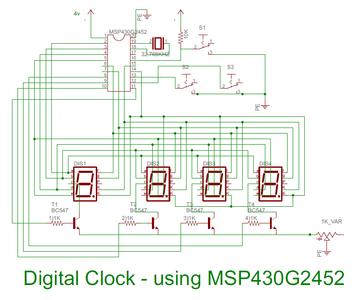 Digital Clock Using MSP430 - Instructables