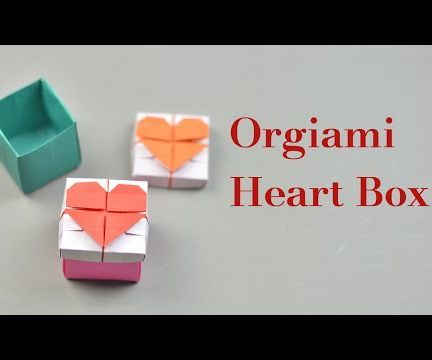 Easy Origami Heart Box With Lid