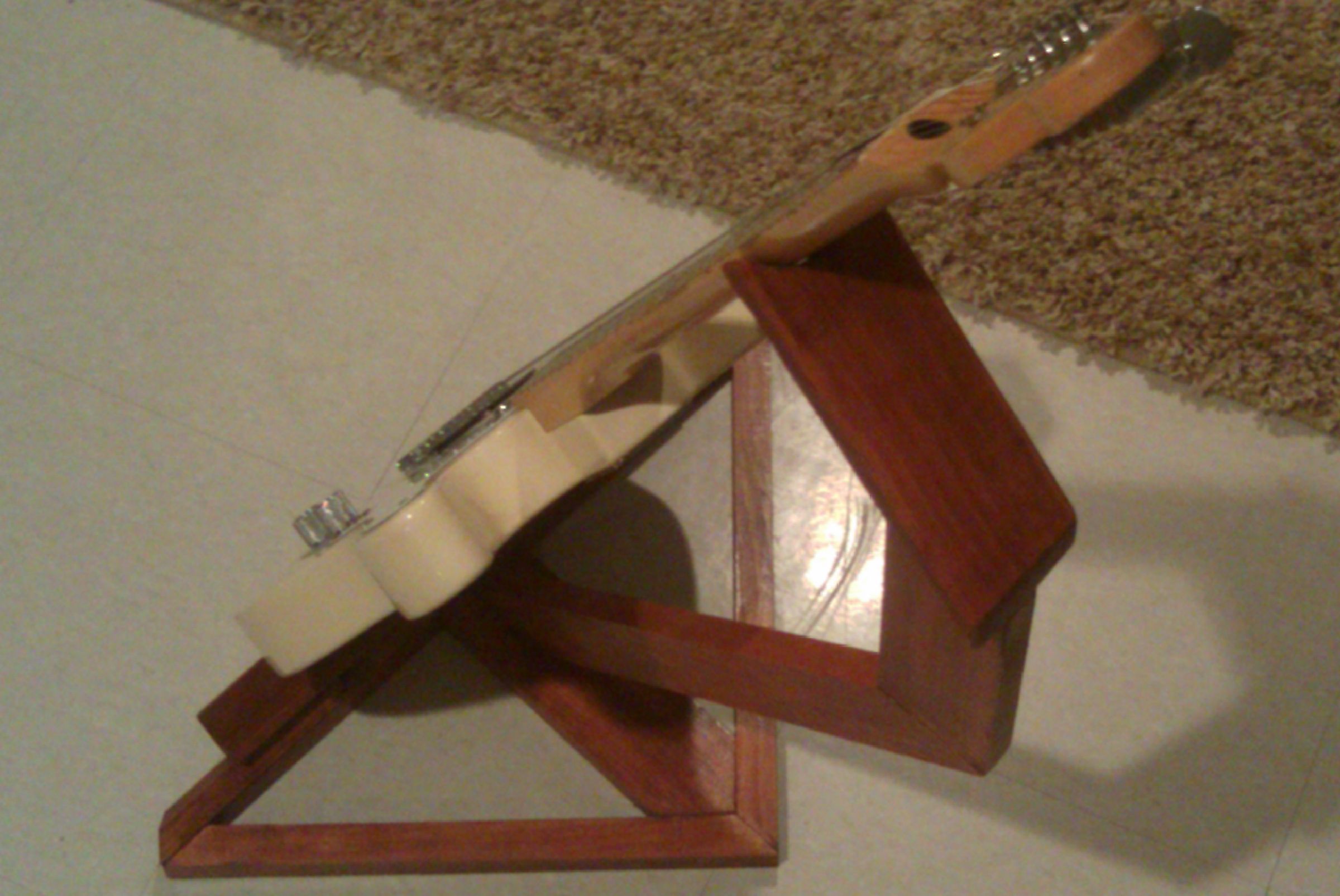 Wooden Guitar Stand