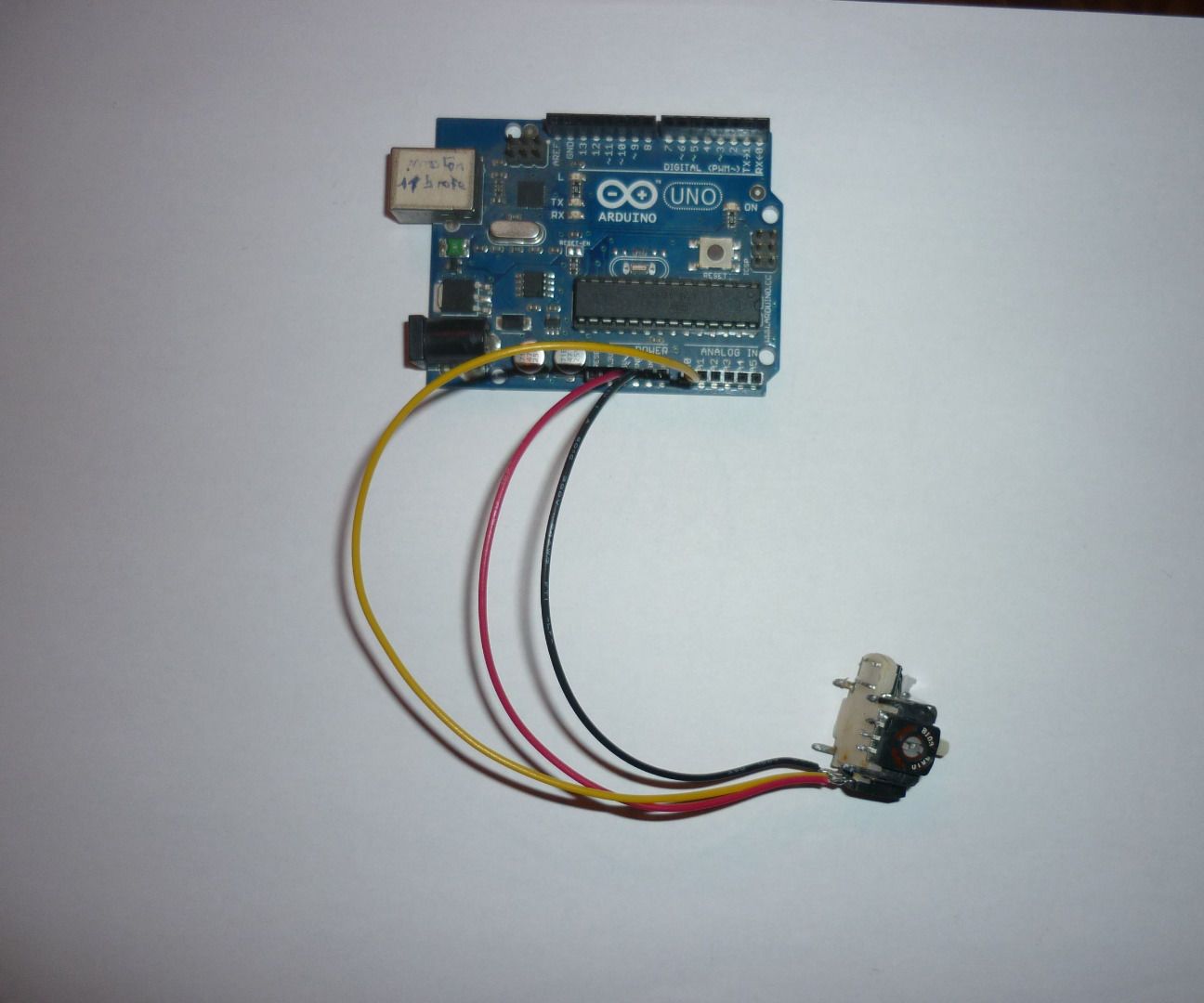 Calibrating a joystick potentiometer 