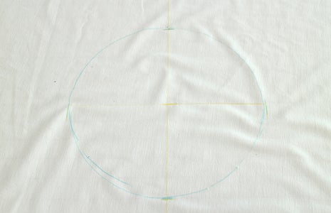 Mark and Cut T-shirt Pattern Pieces