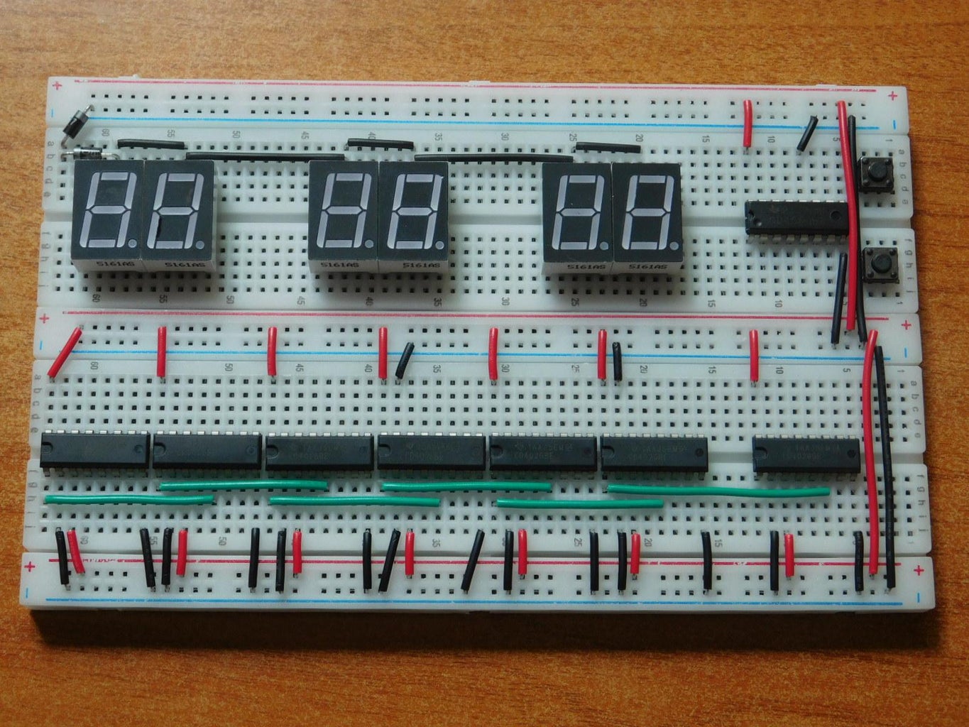 24 Hour Digital Clock (non Microcontroller) : 6 Steps (with Pictures ... Circuit Diagram