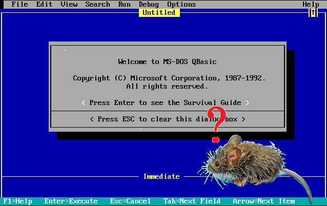 Using a Mouse in QBasic Programs