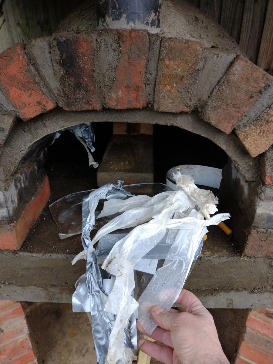 Incorporating the Chimney Flue and Building the Arched Opening