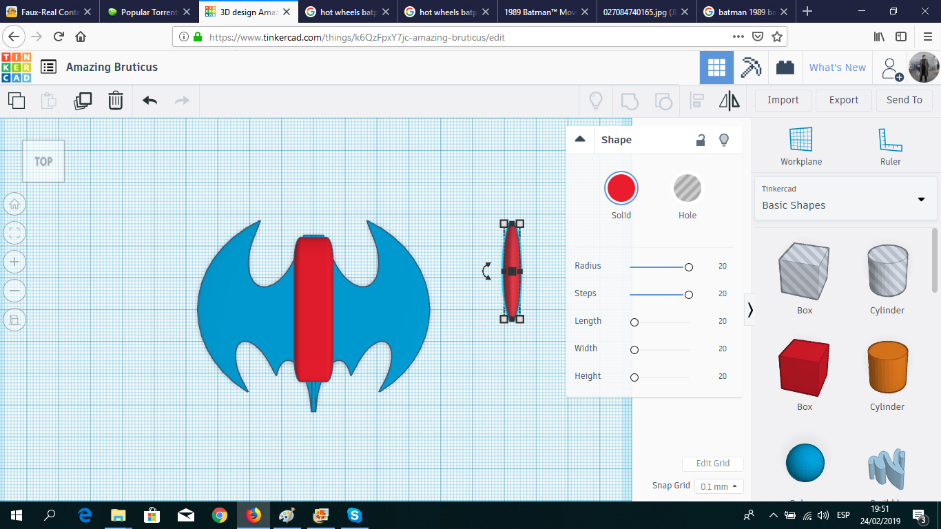 Create the Batwing From the 
