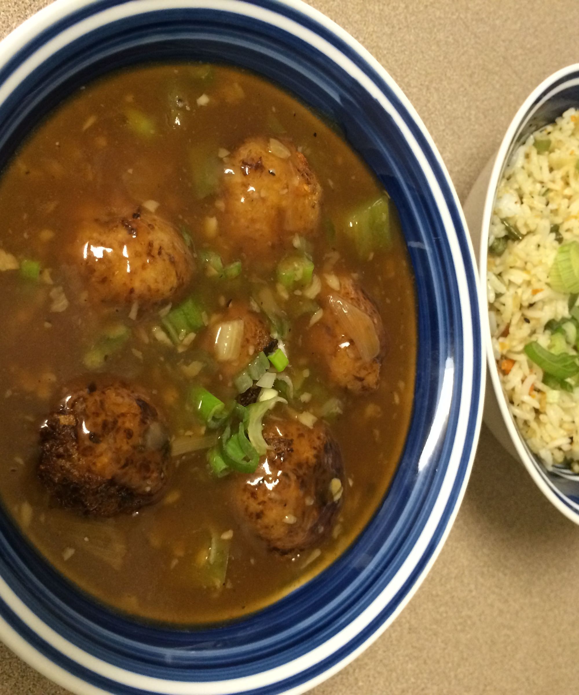 Spicy Veg balls in hot garlic sauce