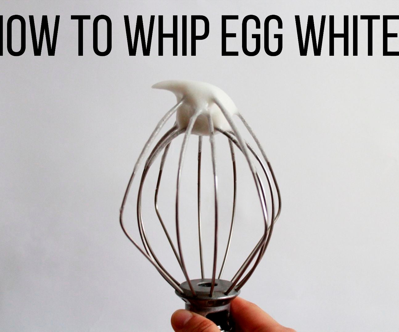 How to Whip Egg Whites 10 Steps (with Pictures) Instructables