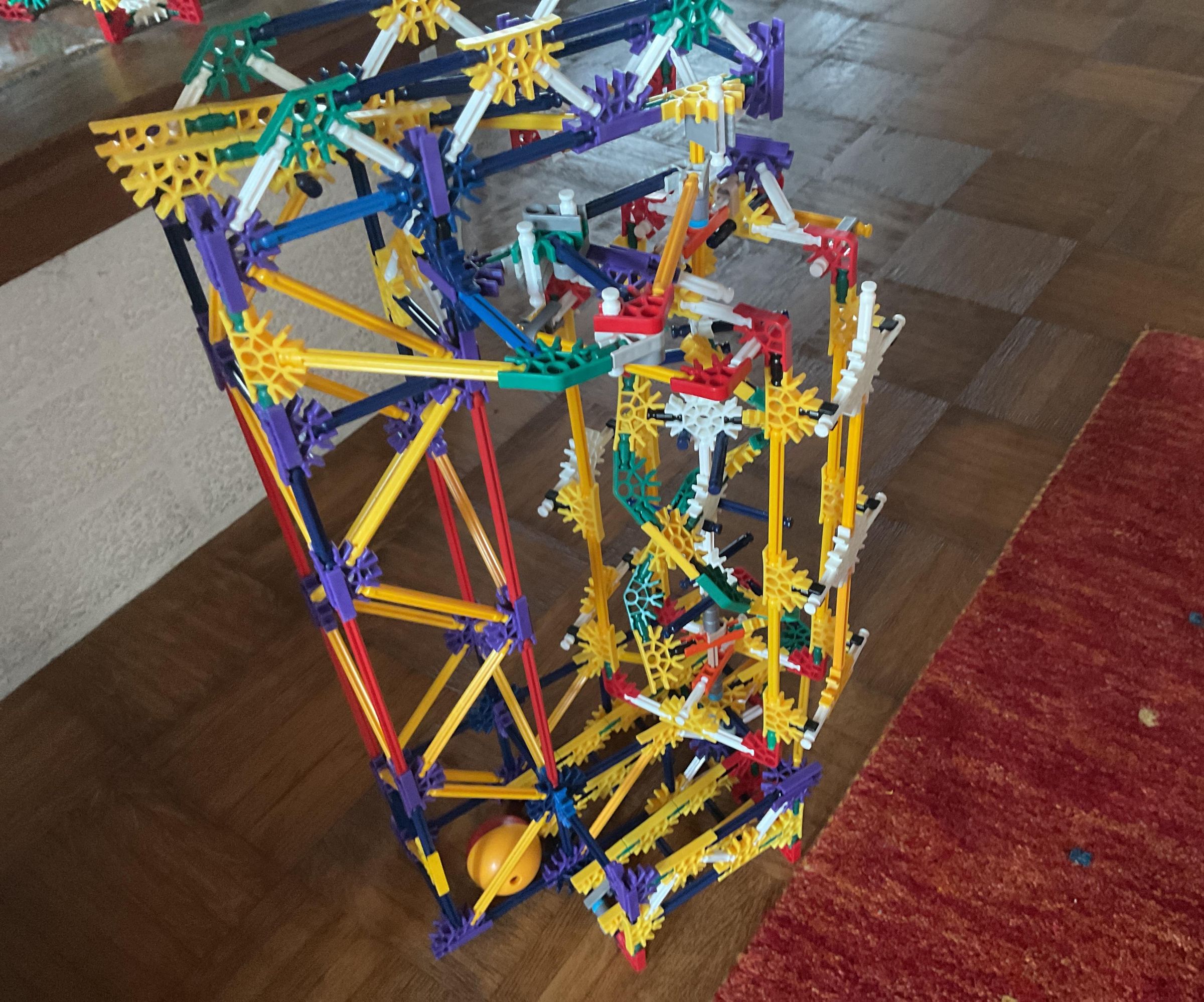 Knex Element: Caged Helix From Knex Ball Machine Citadel