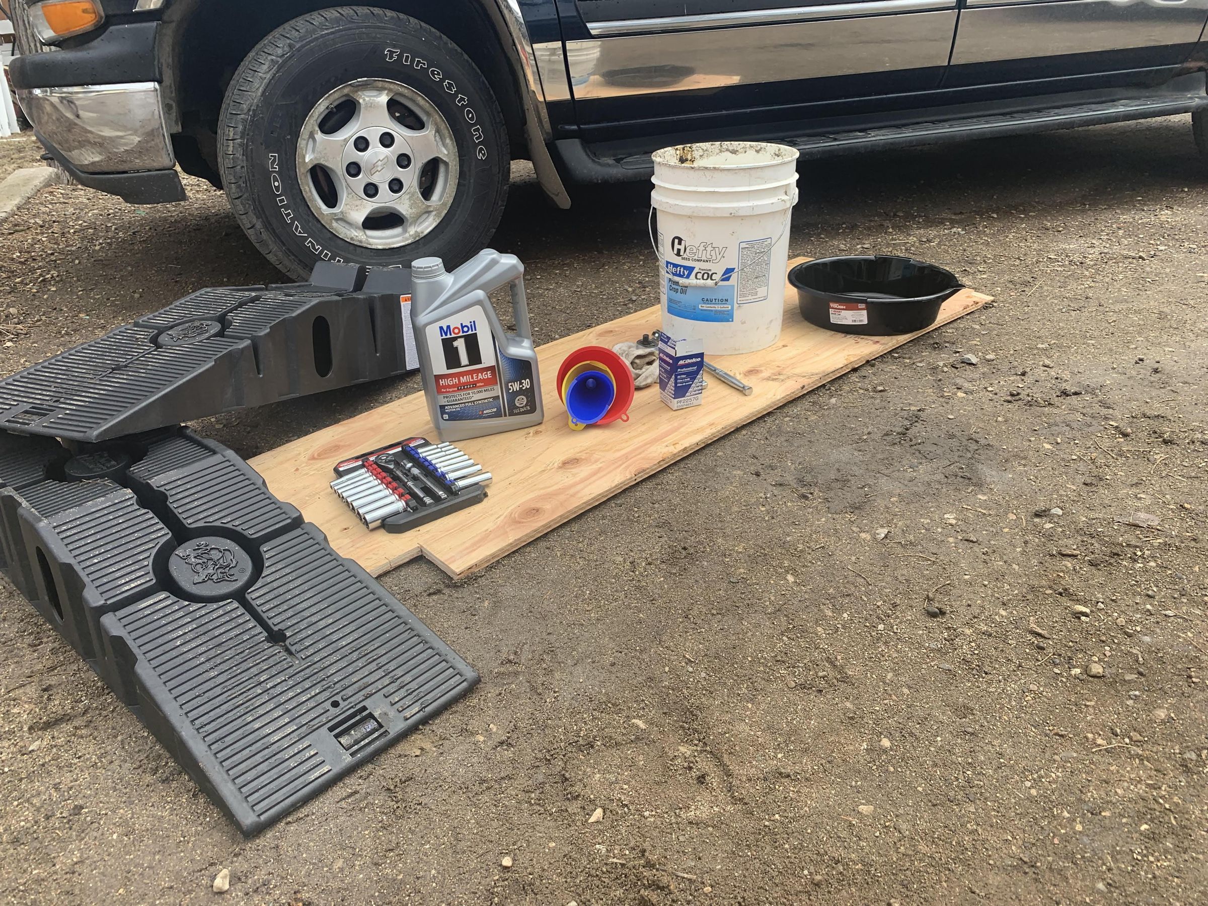 Auto Ramps For Oil Change
