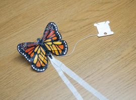 Simxkai Cerf-Volant Papillon – 55×27,5 Pouces, Débutant, Vol Facile, Enfant & Adulte
