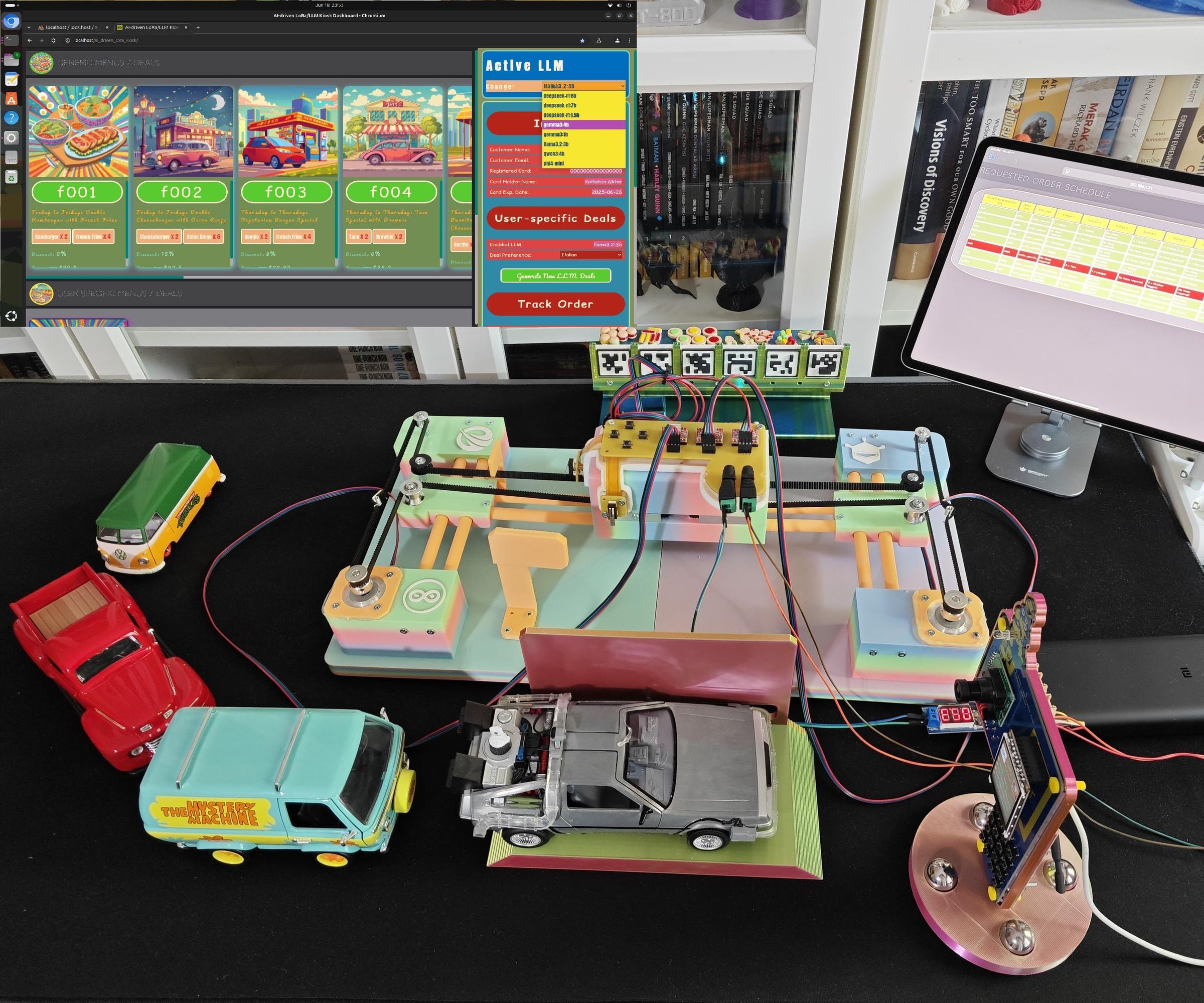 AI-driven LoRa & LLM-enabled Drive-through Kiosk & Food Delivery System