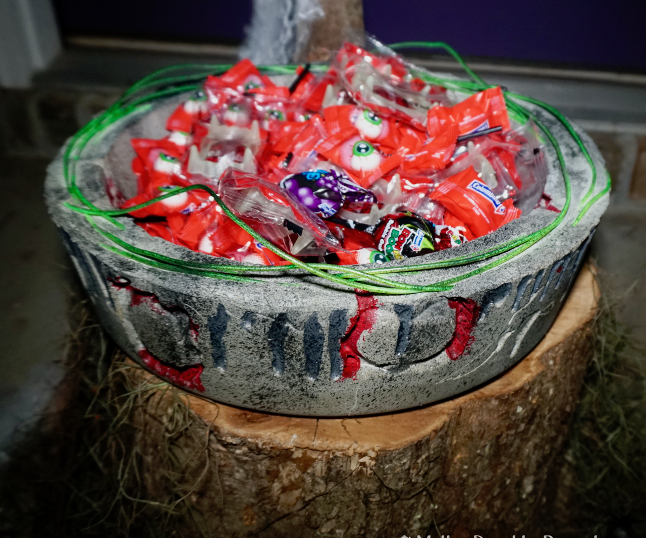 Concrete Halloween Candy Bowl