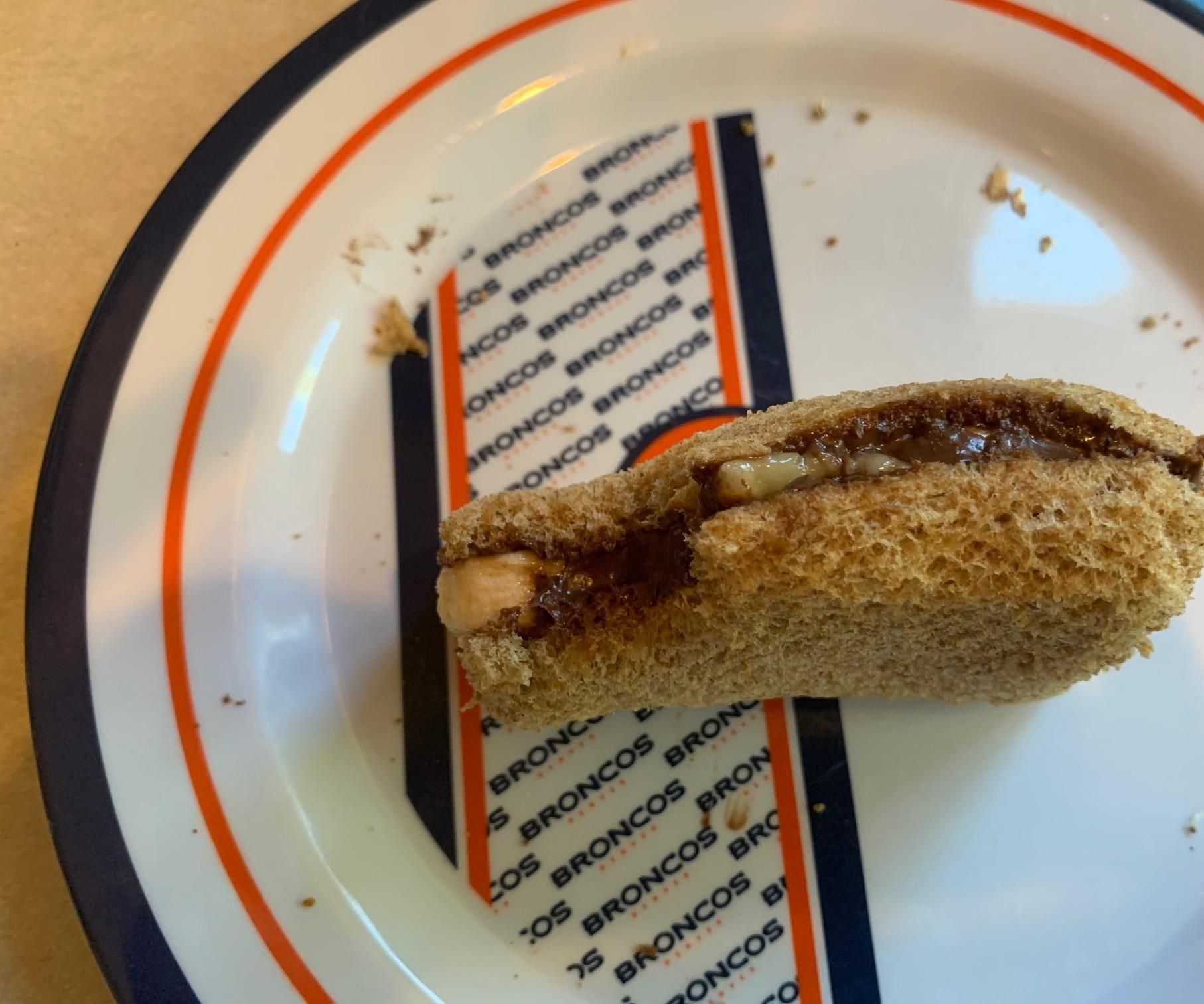 Banana and Nutella Sandwich