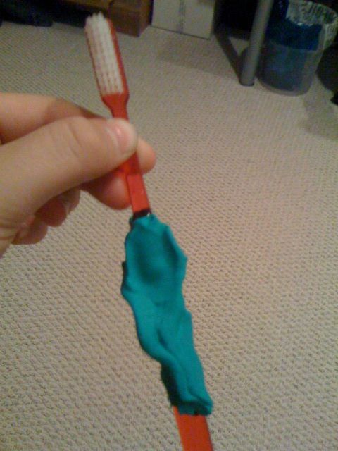 Sugru Toothbrush Grip