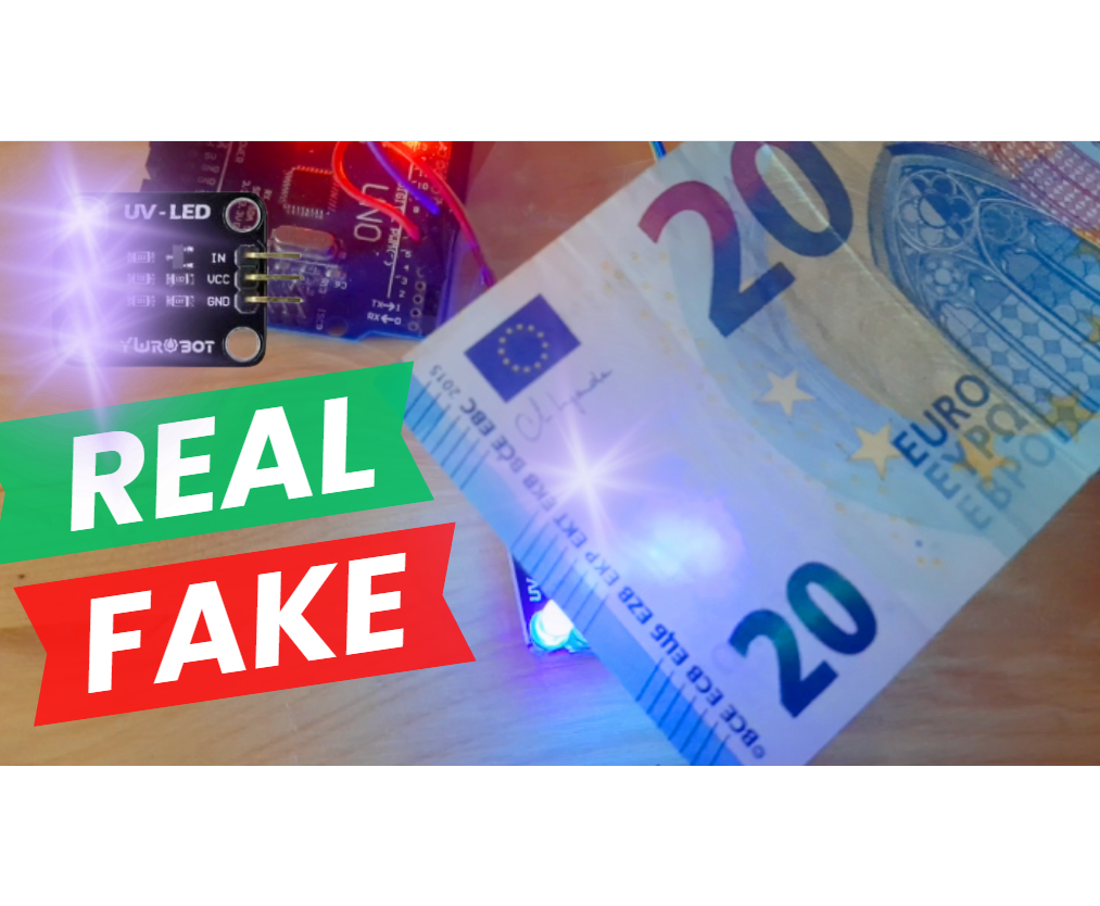 Verify Banknotes Using UV Light & IR Sensor – Touchless Arduino Project