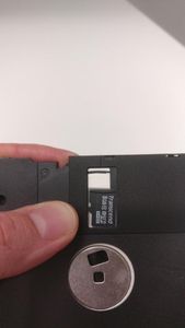 Floppy Disk Case for MicroSD Cards