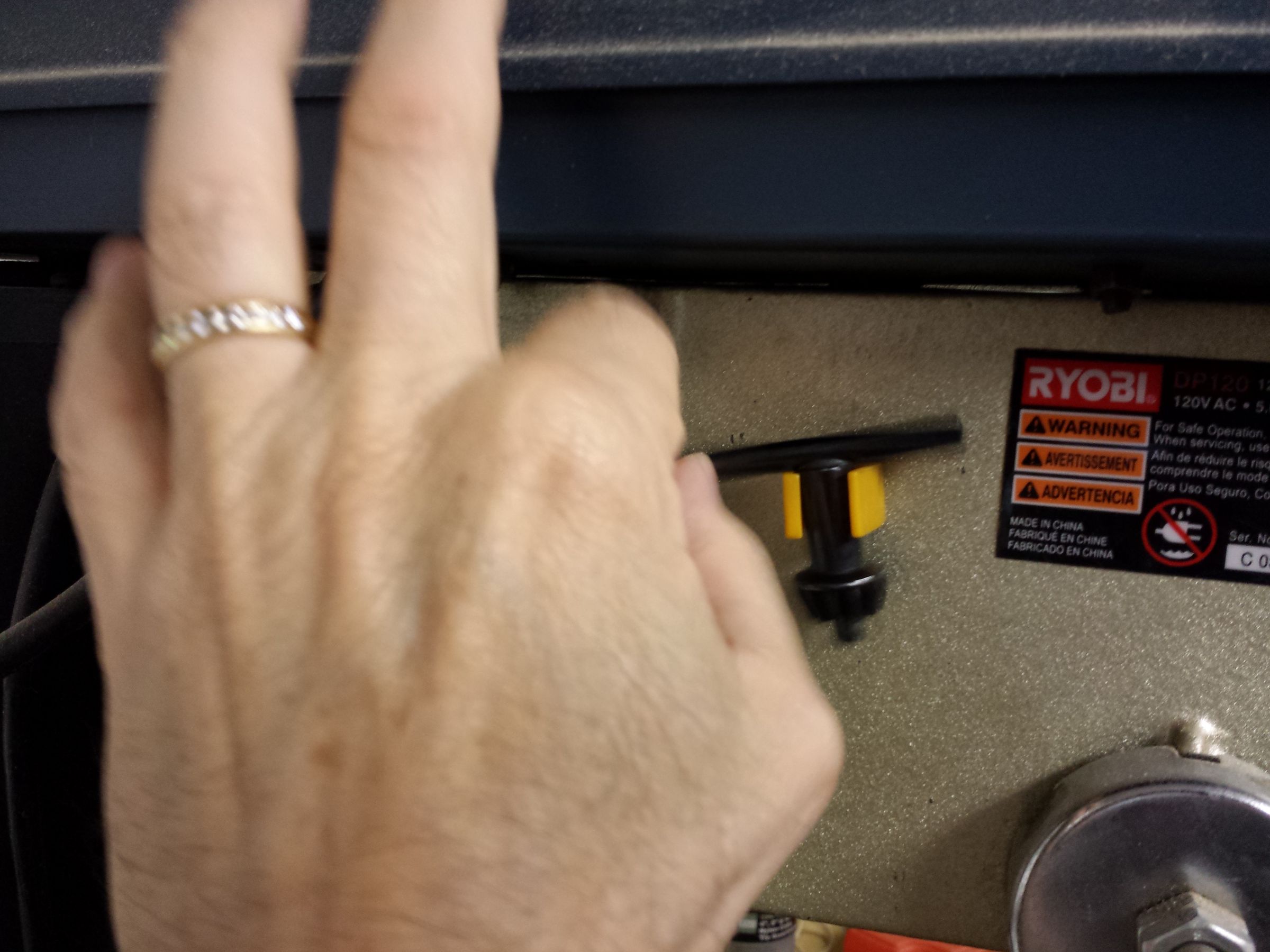 Repair Poor Design of Ryobi Chuck Key Holder With Sugru