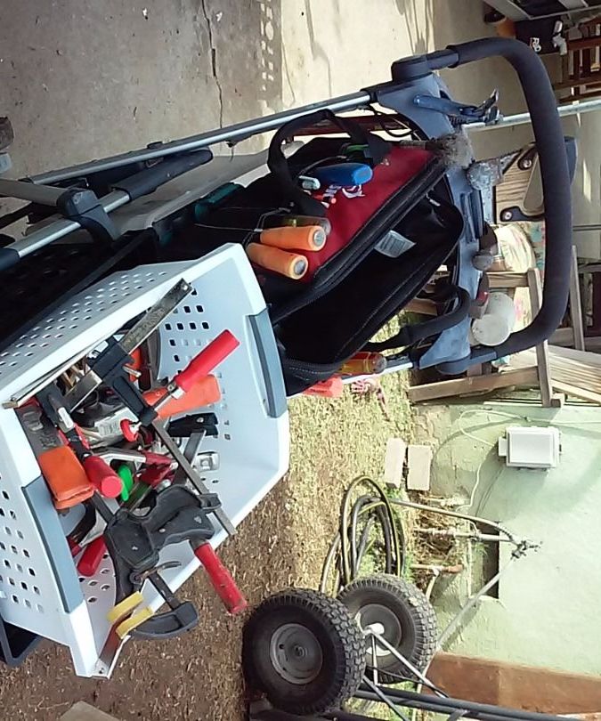 Tool Cart (re-purposed stroller)