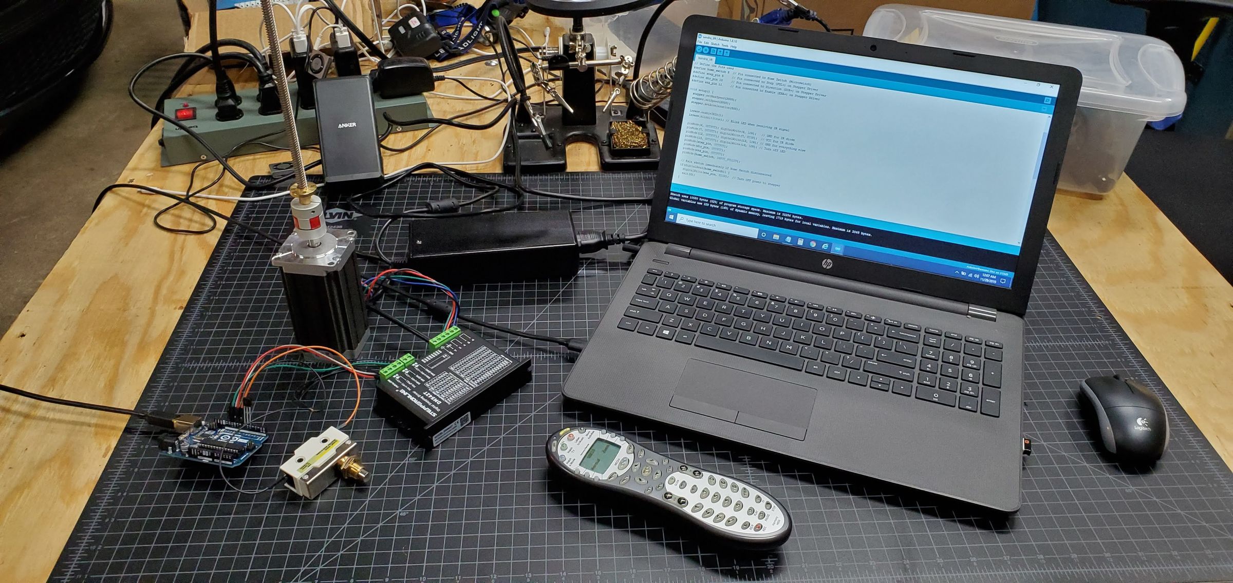 IR Controlled Stepper Motor Lift 15 Steps Instructables