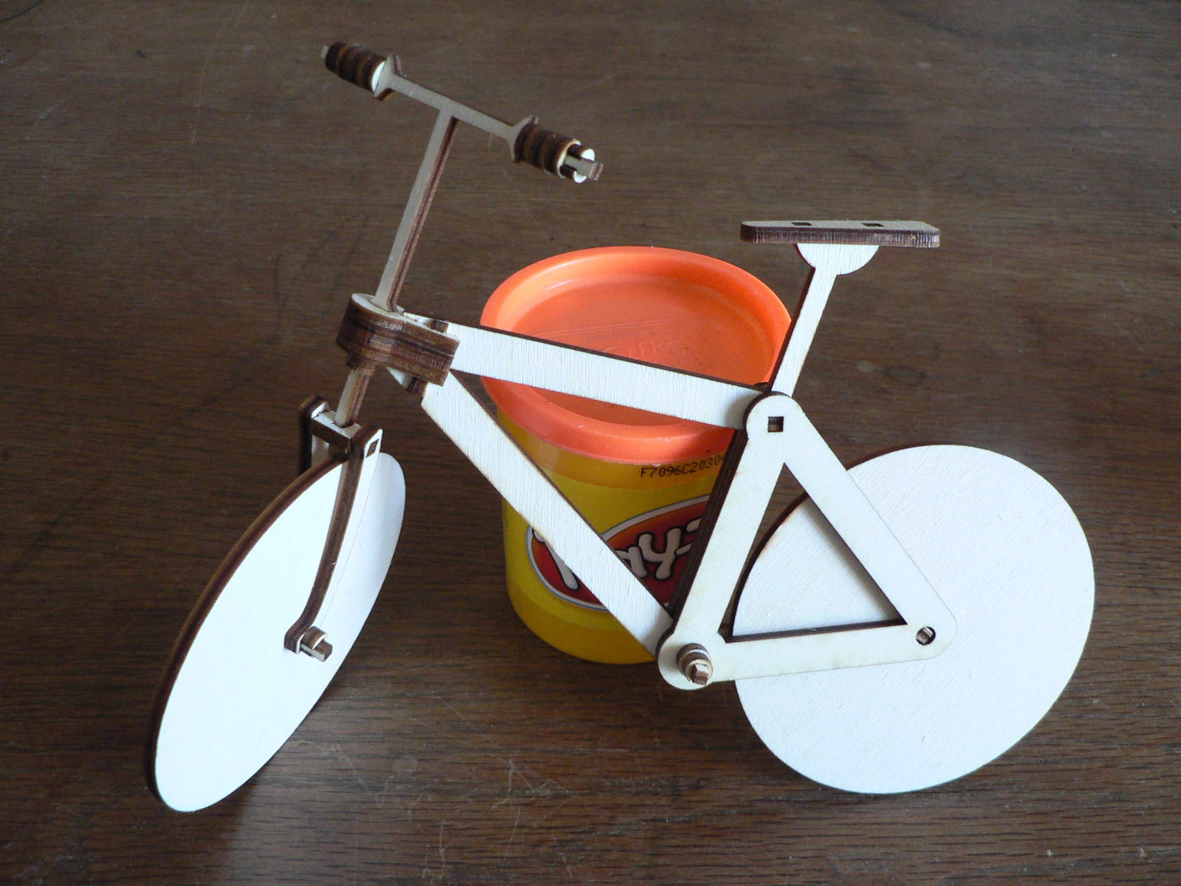 Bicyclaser - the Flatpack Wooden Laser Cut Bike Without Pedals - Draisine