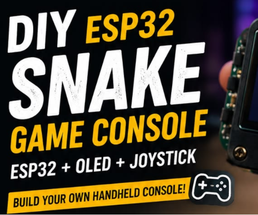 🎮 ESP32 OLED Snake Game – Best SSD1306 and Joystick Setup