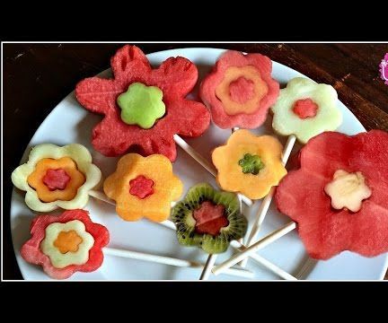 Fruit Flower Pops - Fun & Healthy Snack!